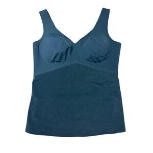 NWOT Honeylove Liftwear Cami Tank Top Large Teal Blue Support